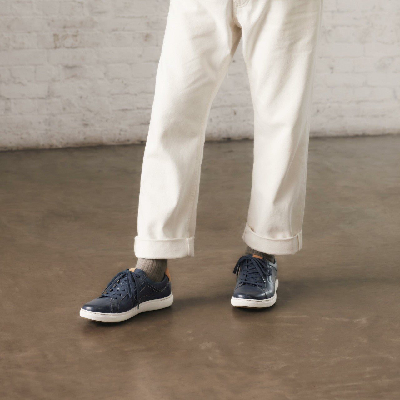 Mapstone Lace Navy Leather | Clarks discount - Men