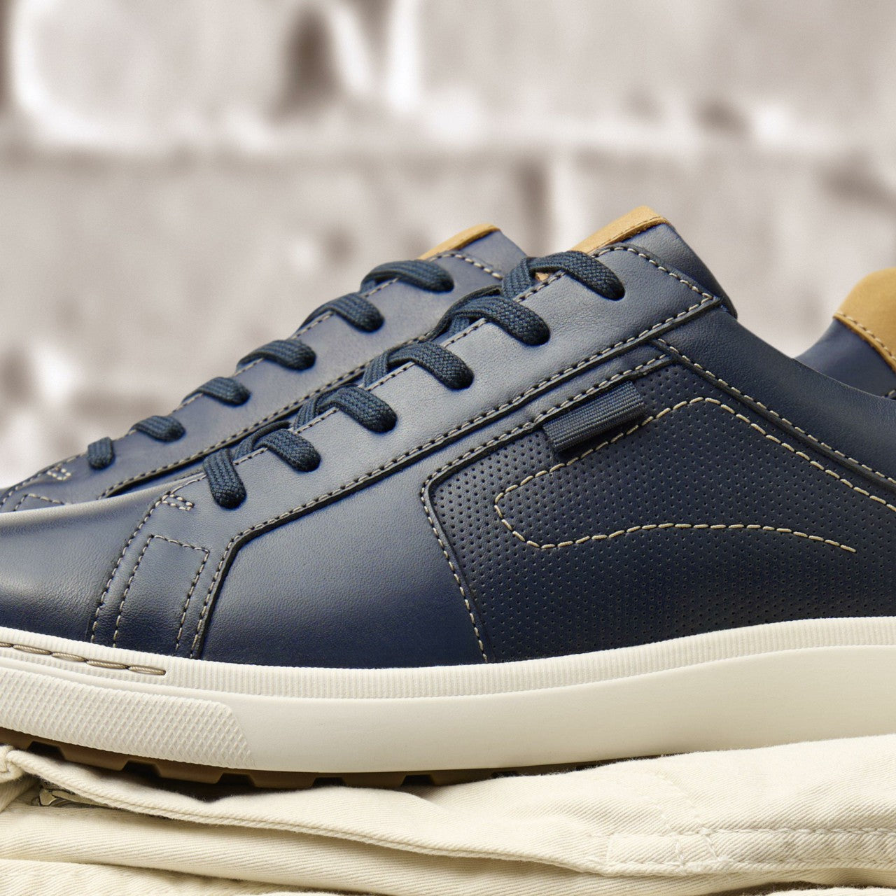 Mapstone Lace Navy Leather | Clarks discount - Men