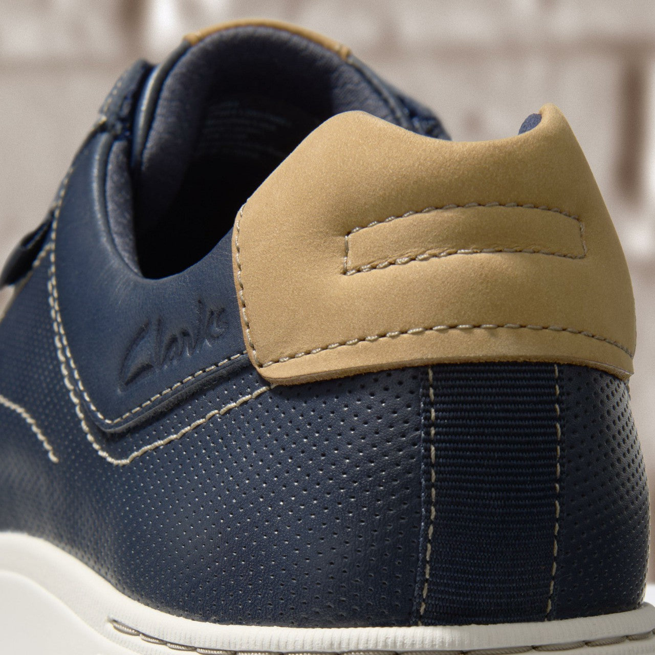 Mapstone Lace Navy Leather | Clarks discount - Men
