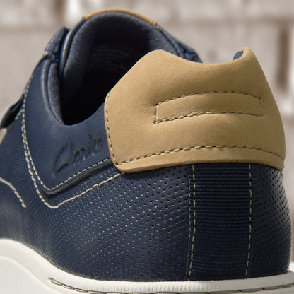 Mapstone Lace Navy Leather | Clarks discount - Men
