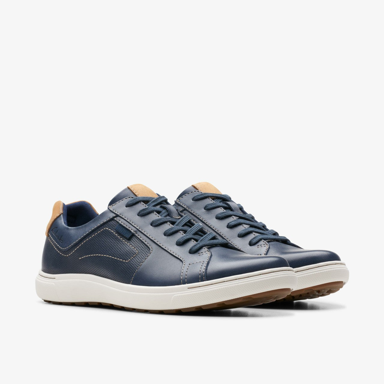 Mapstone Lace Navy Leather | Clarks discount - Men