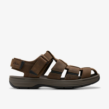 Saltway Cove Dark Brown Leather | Clarks for sale - Men