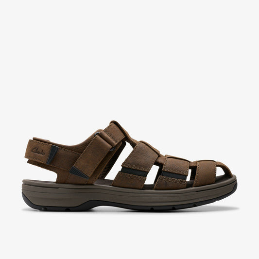 Saltway Cove Dark Brown Leather | Clarks for sale - Men