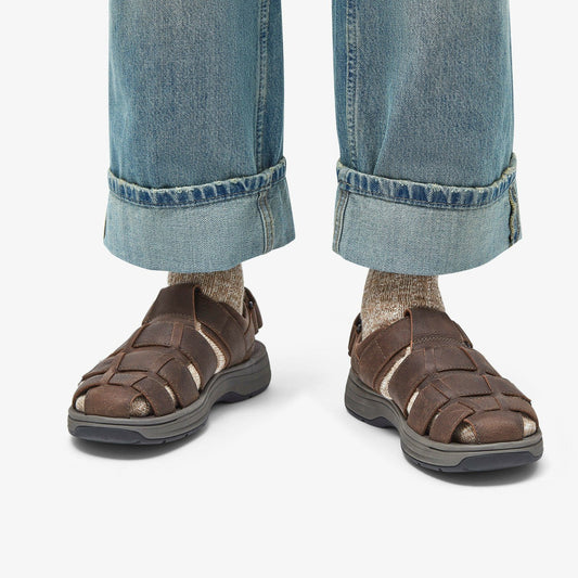 Saltway Cove Dark Brown Leather | Clarks for sale - Men