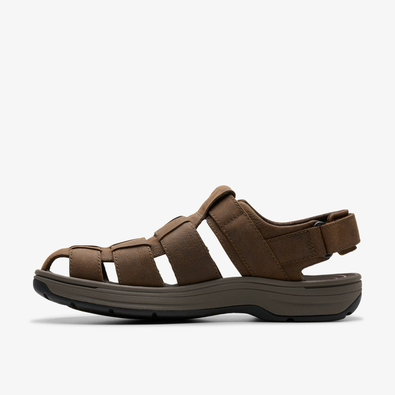 Saltway Cove Dark Brown Leather | Clarks for sale - Men