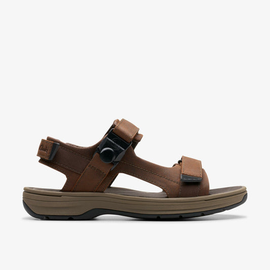 Saltway Trail Dark Brown Leather | Clarks discount - Men
