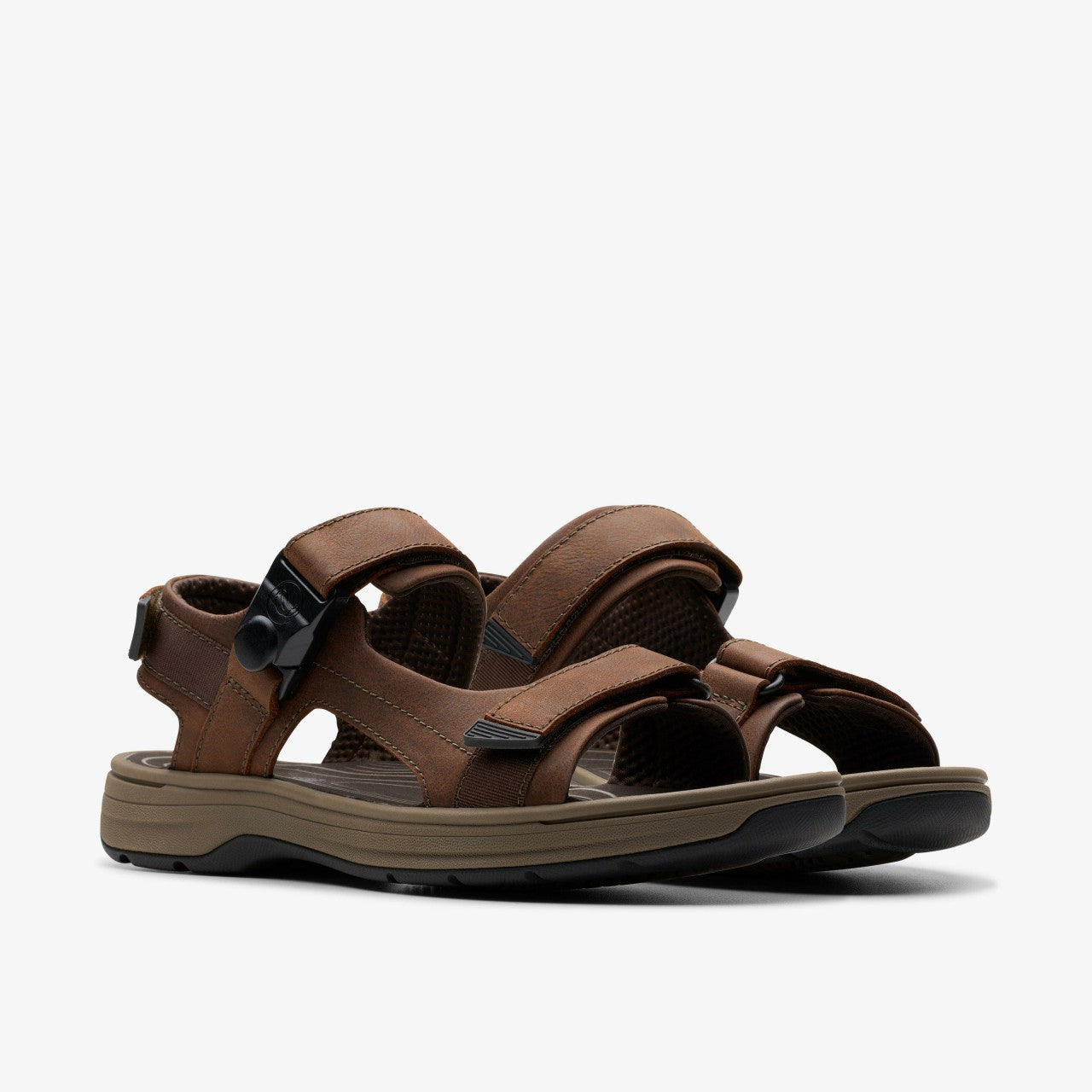 Saltway Trail Dark Brown Leather | Clarks discount - Men