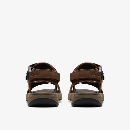 Saltway Trail Dark Brown Leather | Clarks discount - Men