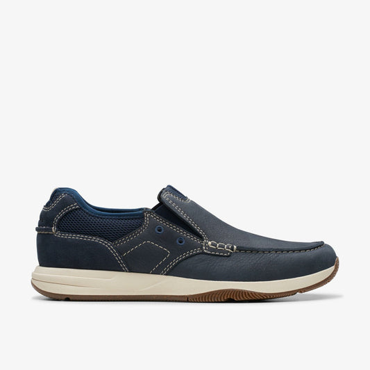 Sailview Step Loafer Navy Nubuck | Clarks for sale - Men