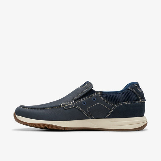 Sailview Step Loafer Navy Nubuck | Clarks for sale - Men