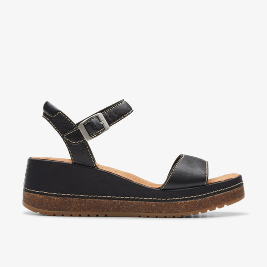 Kassanda Lily Black Leather | Clarks on Sale - Women