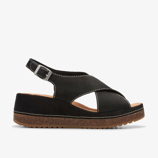 Kassanda Step Black Nubuck | Clarks discount - Women