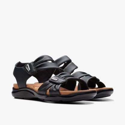 Kitly Ave Black Leather | Clarks discount - Women