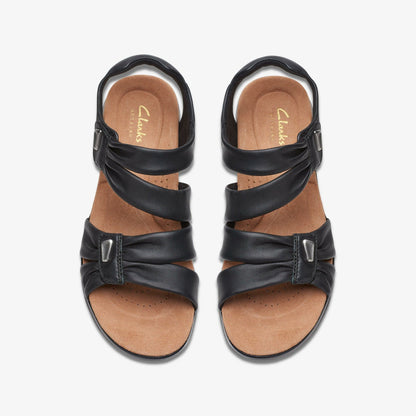 Kitly Ave Black Leather | Clarks discount - Women
