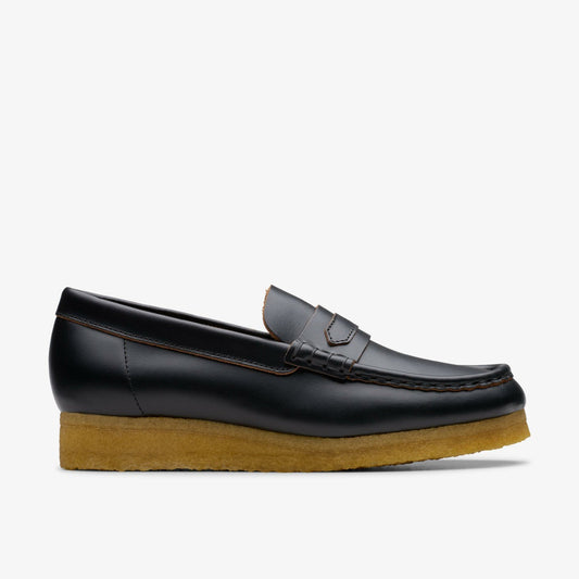 Wallabee Loafer Black Smooth Leather | Clarks outlet - Women