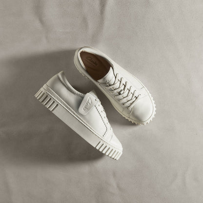 Mayhill Walk Off White Leather | Clarks on Sale - Women