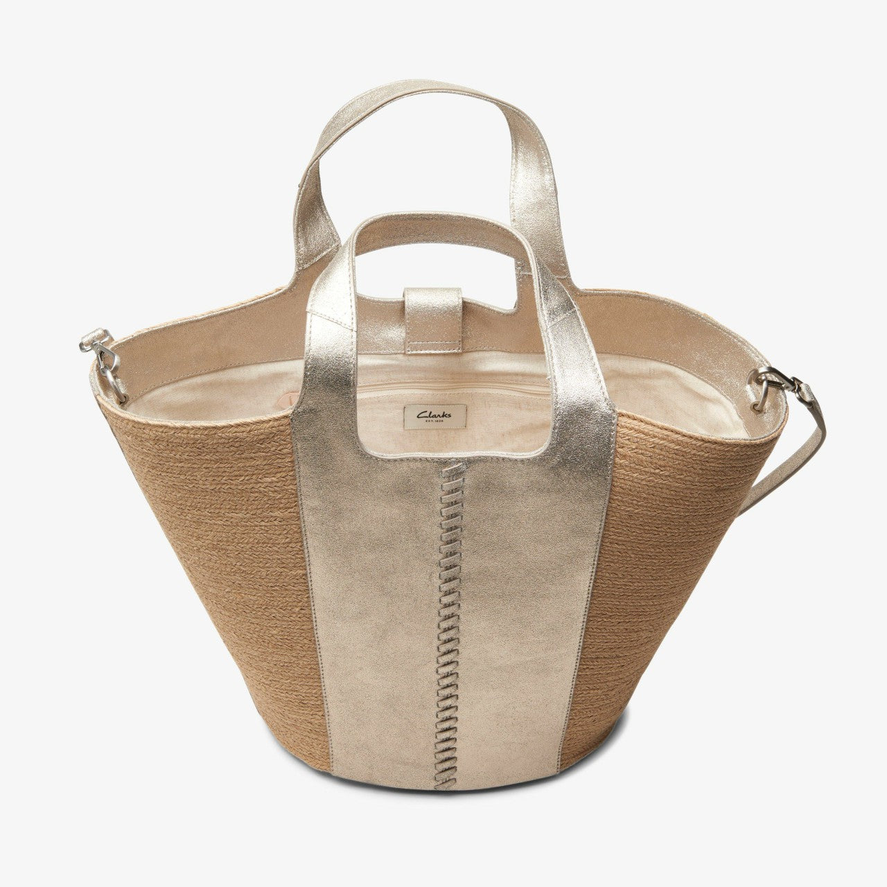 Summery Large Champagne Leather | Clarks outlet - Women