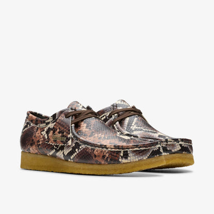Wallabee Brown Snake Print | Clarks on Sale - Men
