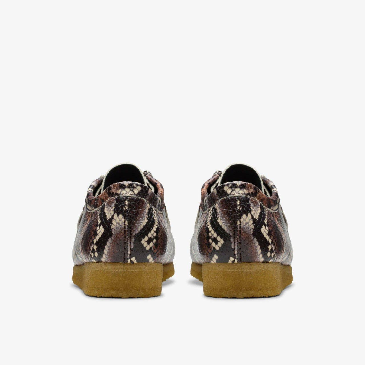 Wallabee Brown Snake Print | Clarks on Sale - Men