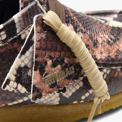 Wallabee Brown Snake Print | Clarks on Sale - Men