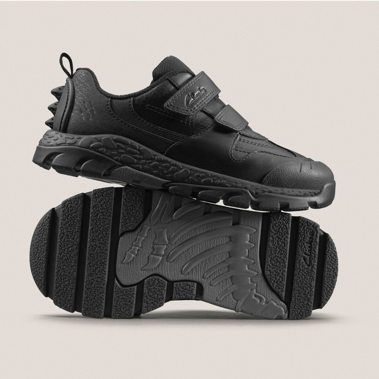 Steggy 2 Pace Kid Black Leather | Clarks outlet - Kids