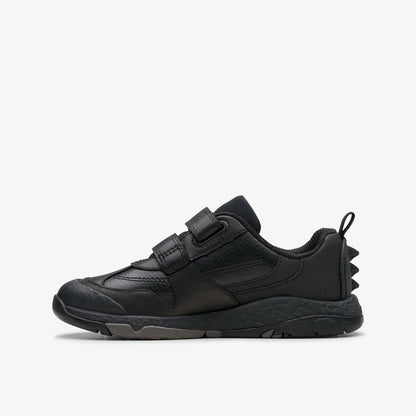 Steggy 2 Pace Kid Black Leather | Clarks outlet - Kids