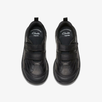 Steggy 2 Pace Kid Black Leather | Clarks outlet - Kids