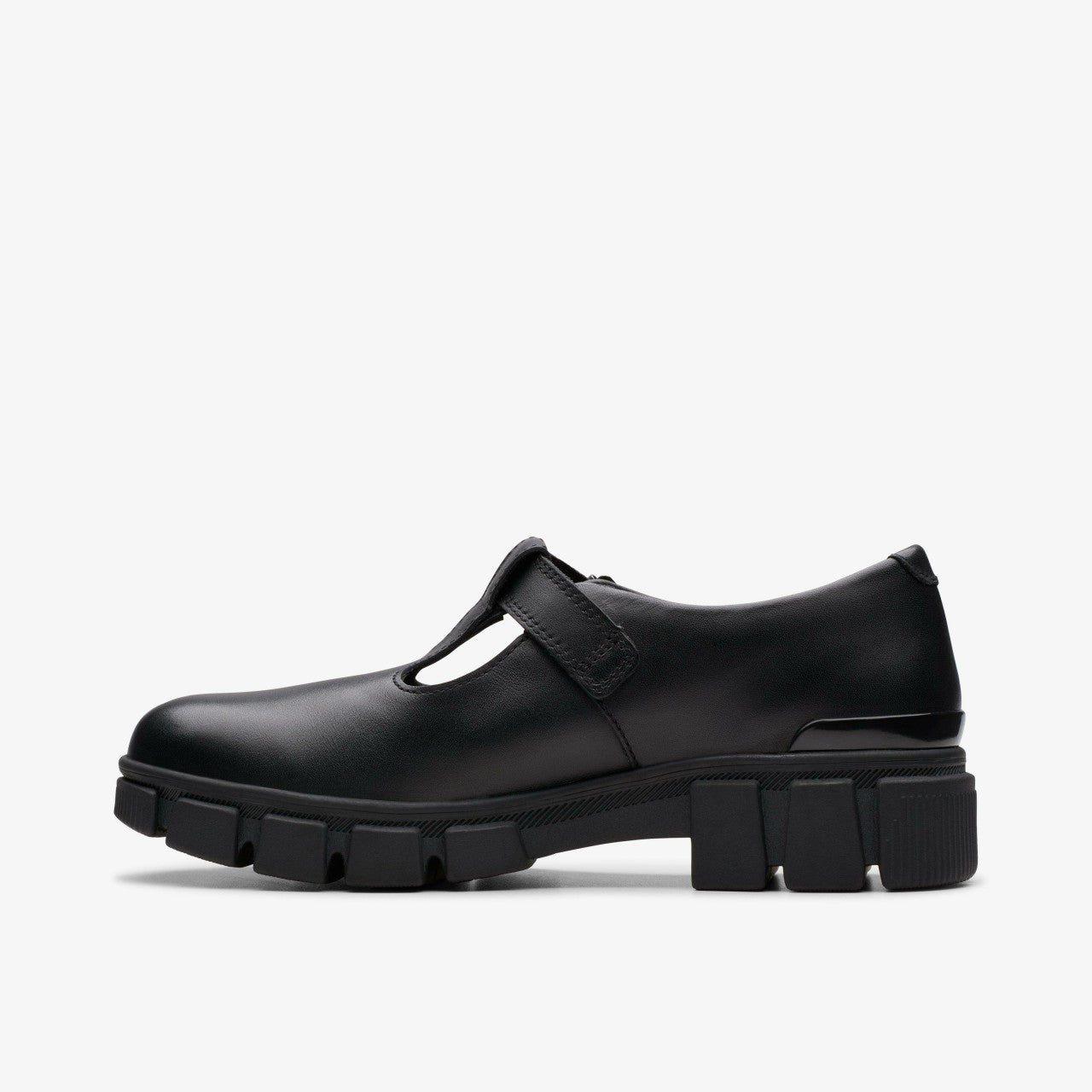 Evyn Bar Youth Black Leather | Clarks Sale - Kids