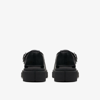 Evyn Bar Youth Black Leather | Clarks Sale - Kids