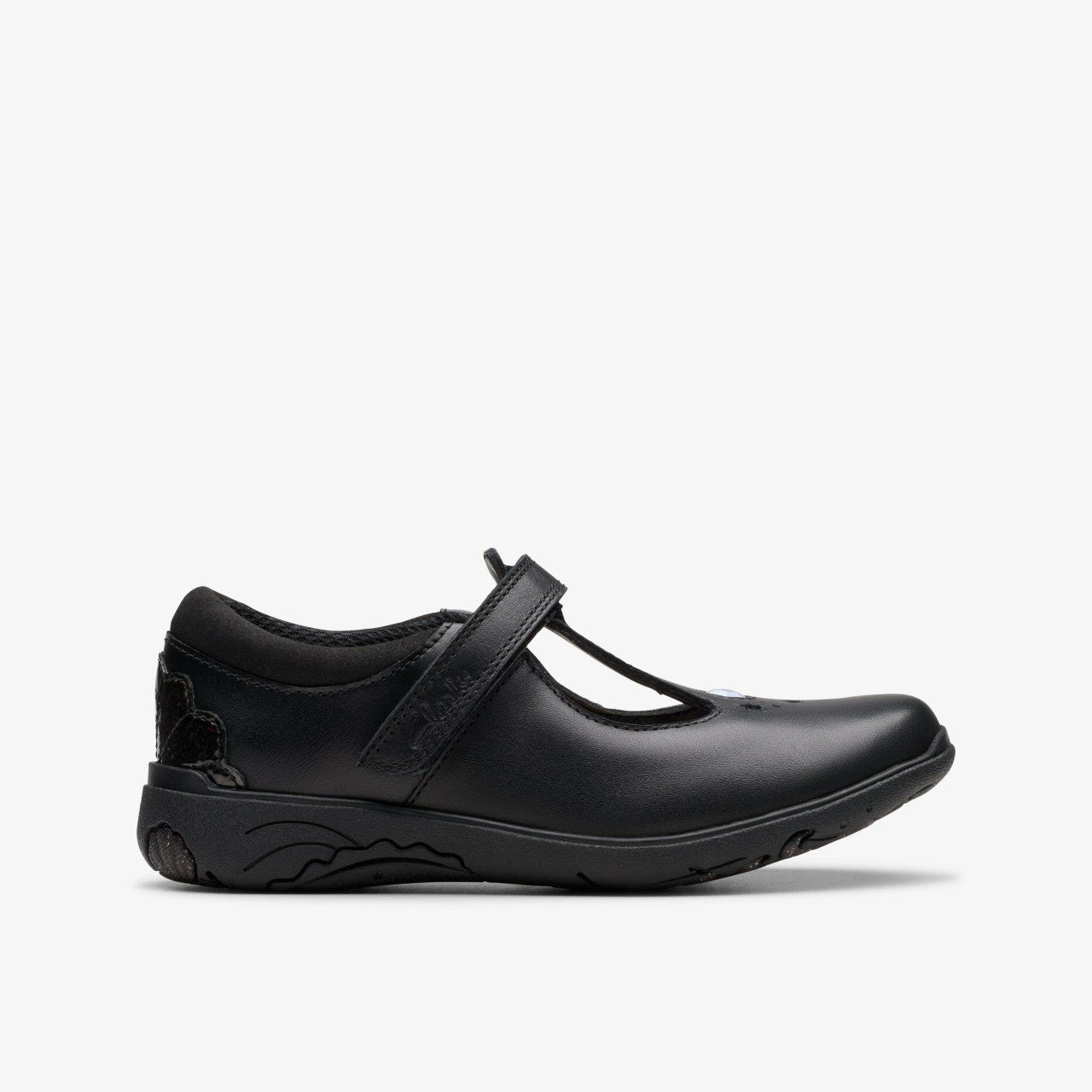 Relda Gem Kid Black Leather | Clarks online - Kids