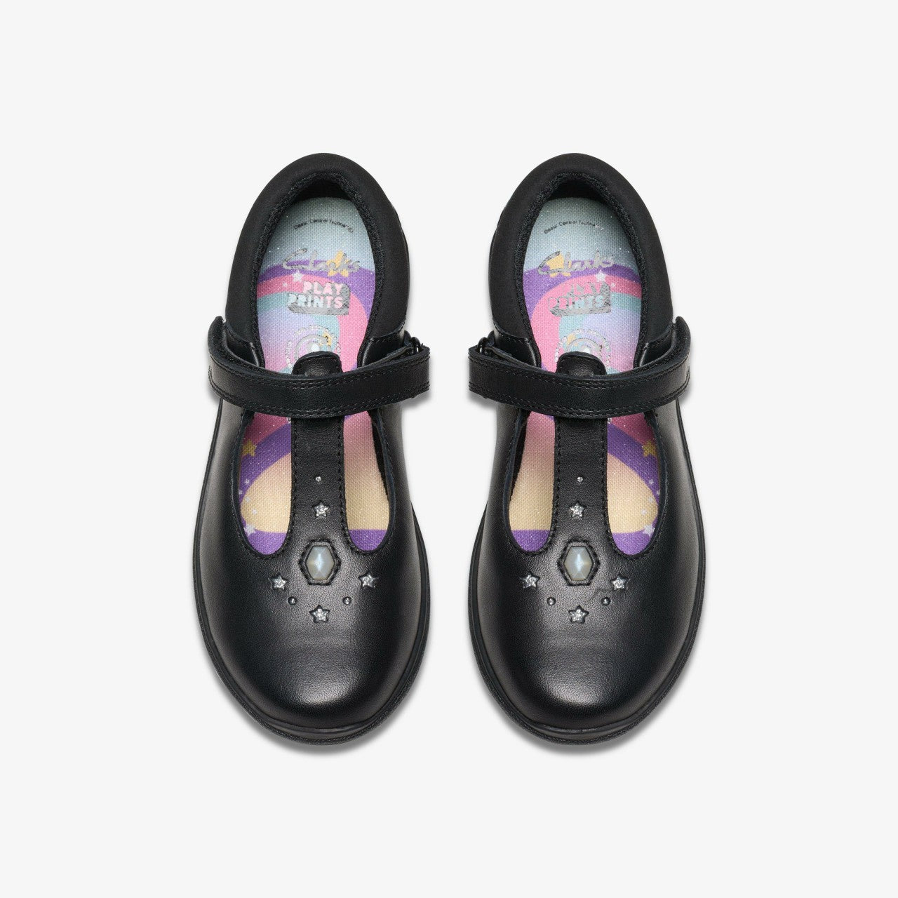 Relda Gem Kid Black Leather | Clarks online - Kids