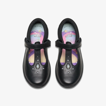 Relda Gem Kid Black Leather | Clarks online - Kids