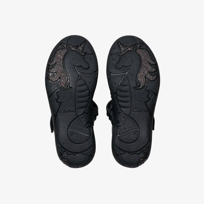Relda Gem Kid Black Leather | Clarks online - Kids