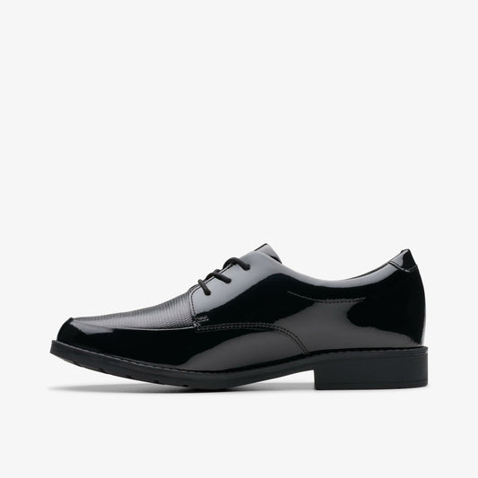 Aubrie Dress Youth Black Patent | Clarks online - Kids