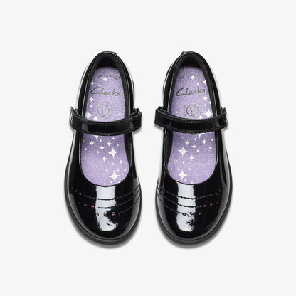 Etch Gem Kid Black Patent | Clarks for sale - Kids