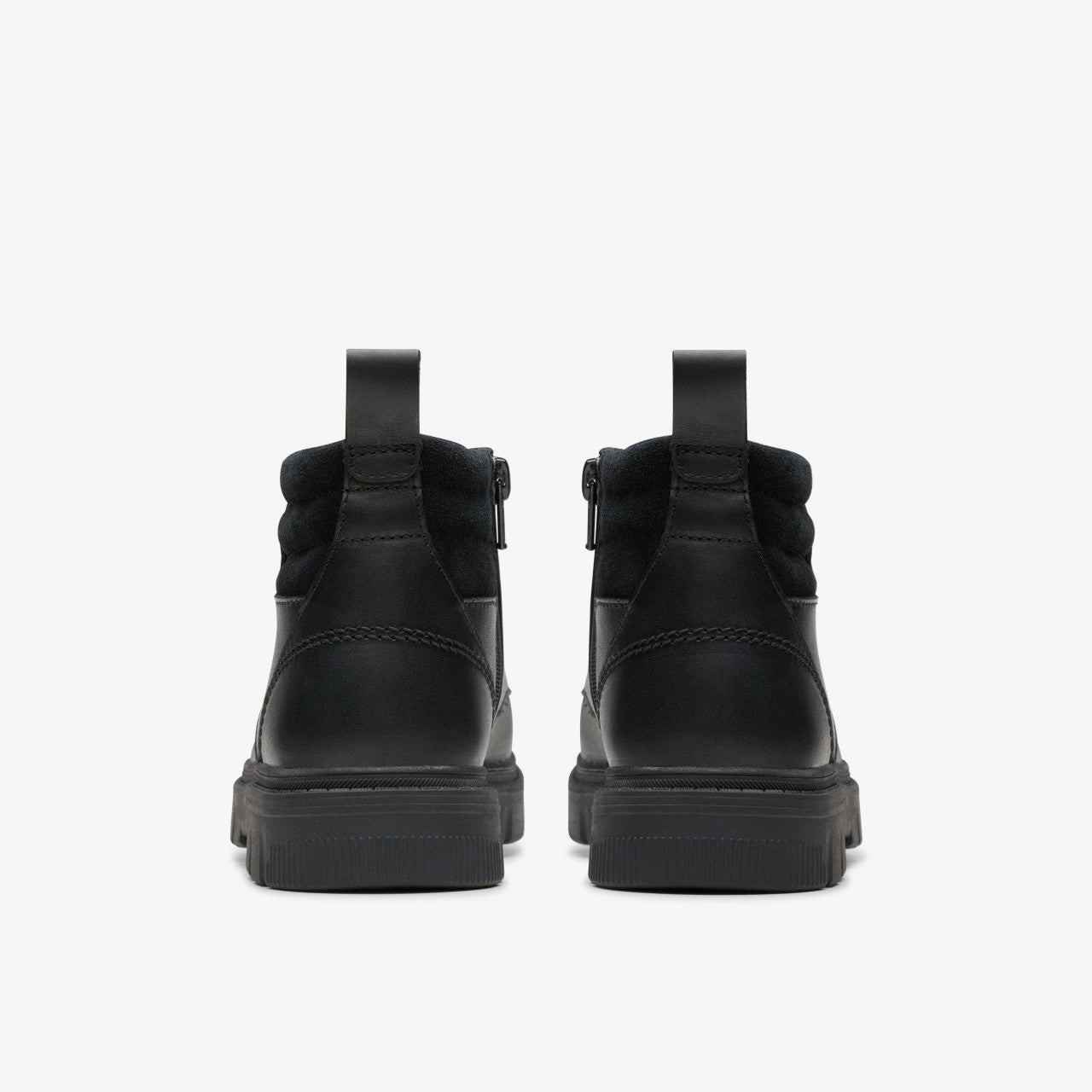 Lorcam Trail Youth Black Leather | Clarks outlet - Kids