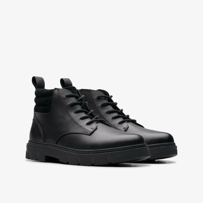 Lorcam Trail Older Black Leather | Clarks Sale - Kids