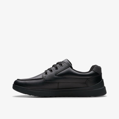 Keelan Flare Youth Black Leather | Clarks Sale - Kids