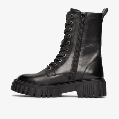 Page Lace Boot Black Leather | Clarks for sale - Women