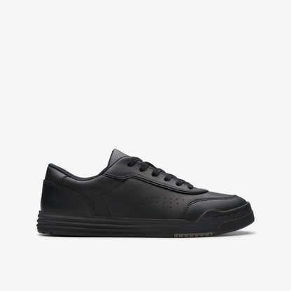 Urban Solo Older Black Leather | Clarks discount - Kids