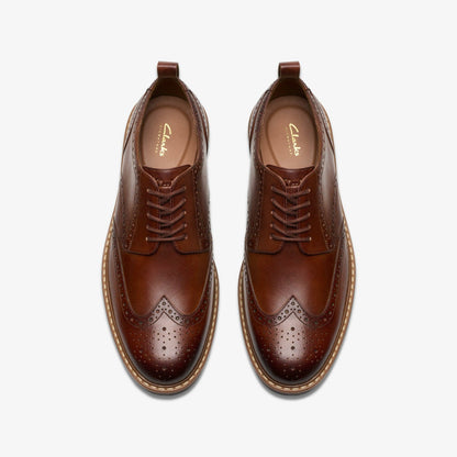 Aldwin Limit Brogue Mid Tan Leather | Clarks online - Men