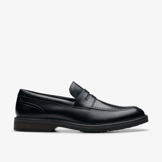 Aldwin Step Loafer Black Leather | Clarks on Sale - Men
