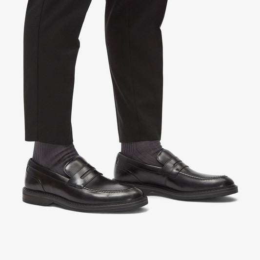 Aldwin Step Loafer Black Leather | Clarks on Sale - Men
