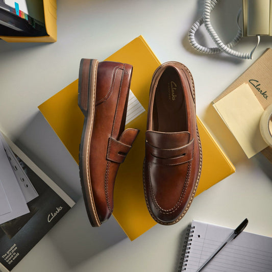 Aldwin Step Loafer Mid Tan Leather | Clarks online - Men