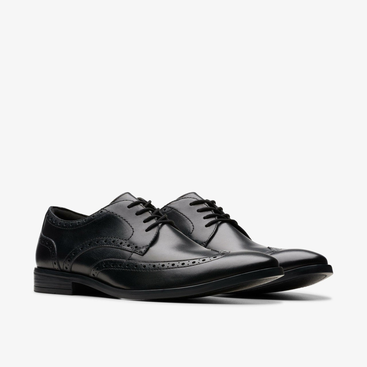 Brandon Limit Brogue Black Leather | Clarks outlet - Men
