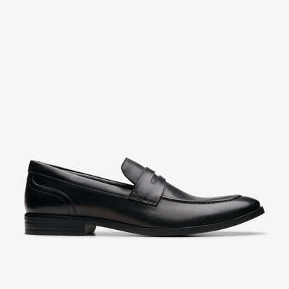 Brandon Step Loafer Black Leather | Clarks on Sale - Men