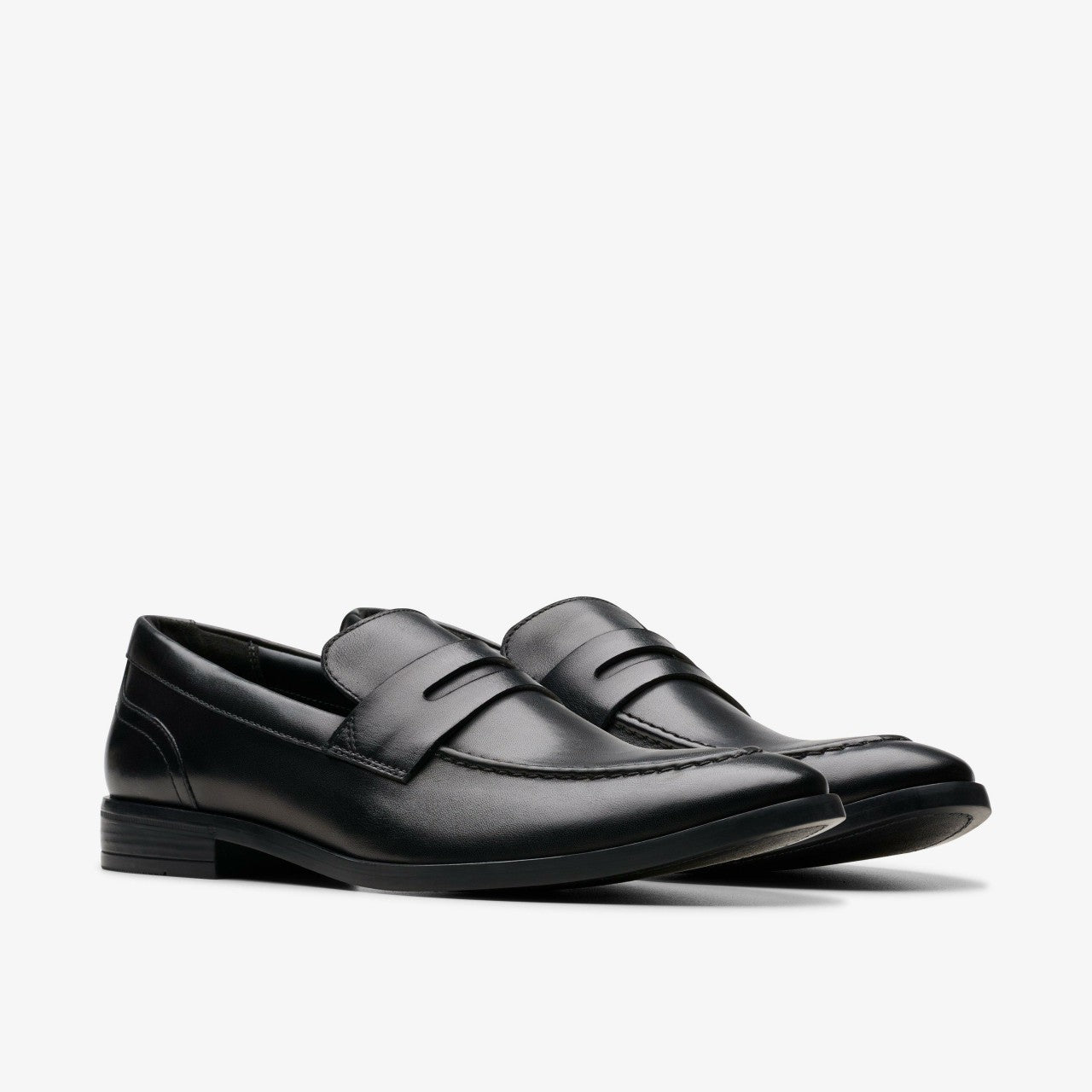 Brandon Step Loafer Black Leather | Clarks on Sale - Men