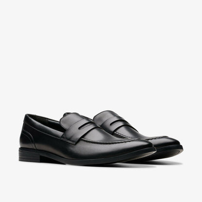Brandon Step Loafer Black Leather | Clarks on Sale - Men