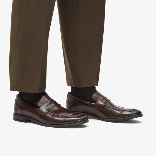 Brandon Step Loafer Dark Brown Leather | Clarks discount - Men