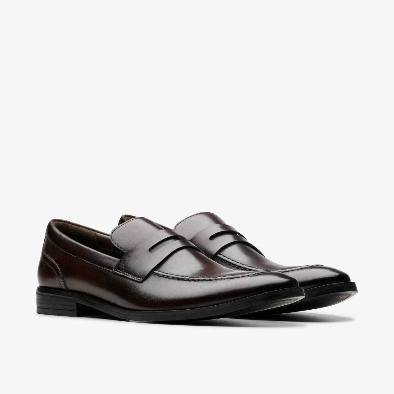 Brandon Step Loafer Dark Brown Leather | Clarks discount - Men